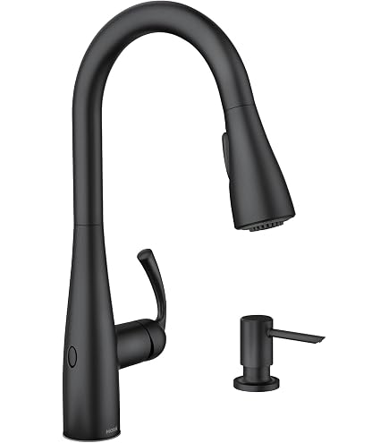 Moen Sleek Matte Black Motionsense Wave Sensor Touchless One